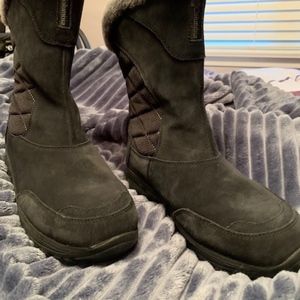 Black Columbia Slip On Winter Boots